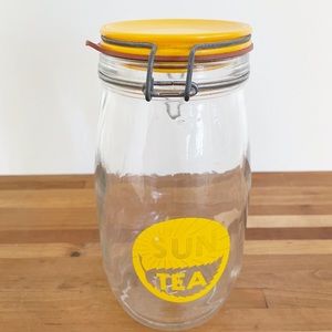 Vintage 80s Retro Sun Tea Jar Container